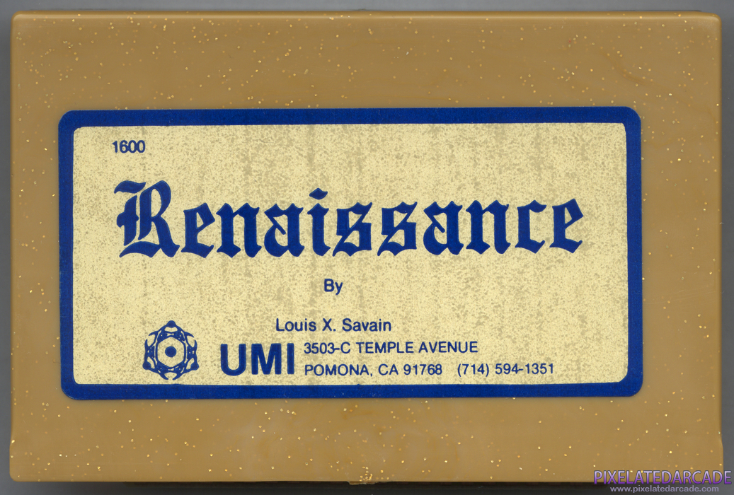 Renaissance Cover Art: Front Renaissance Cover Art: Front