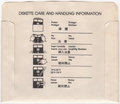 Disk Sleeve - Back