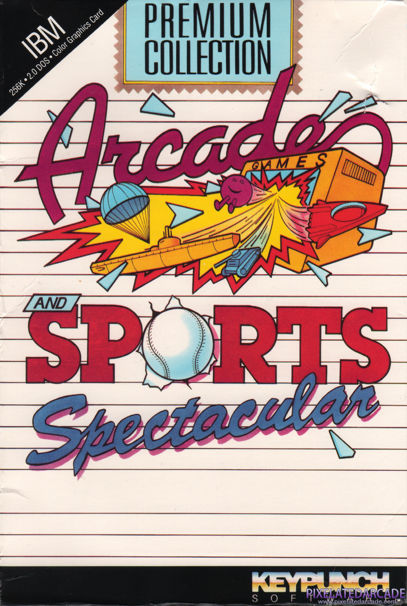 Arcade Games and Sports Spectacular Cover Art: 