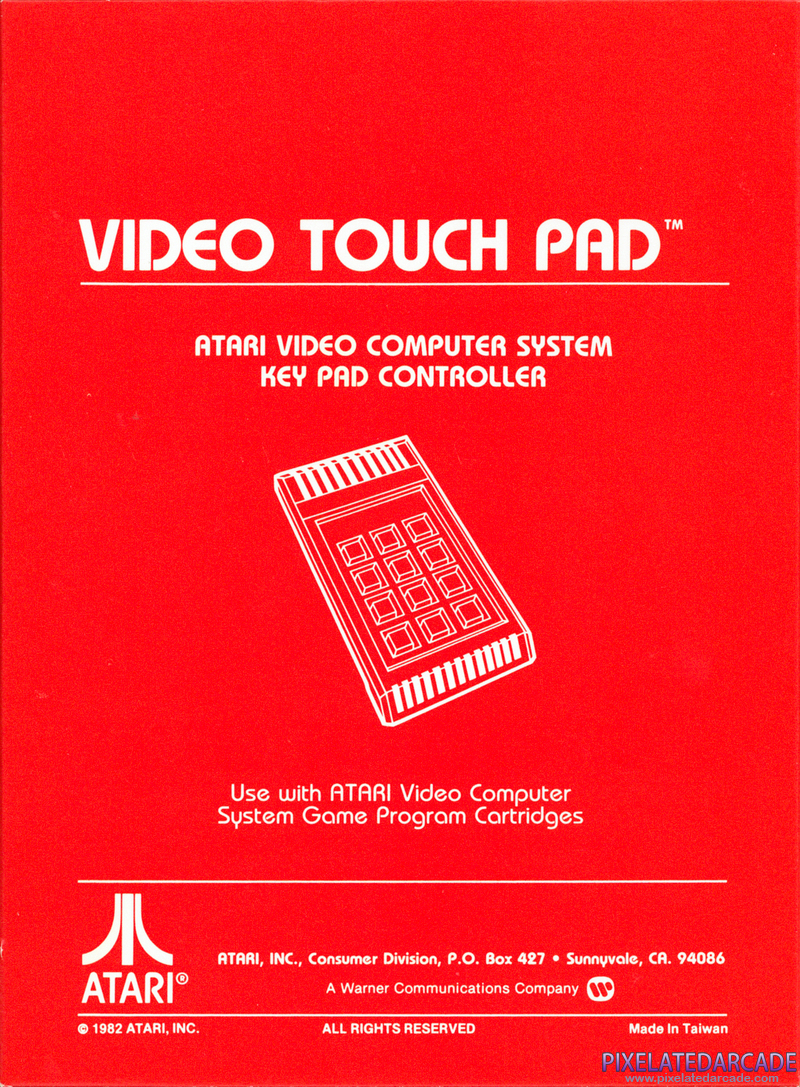 Star Raiders Cover Art: Touch Pad Box - Back Star Raiders Cover Art: Touch Pad Box - Back