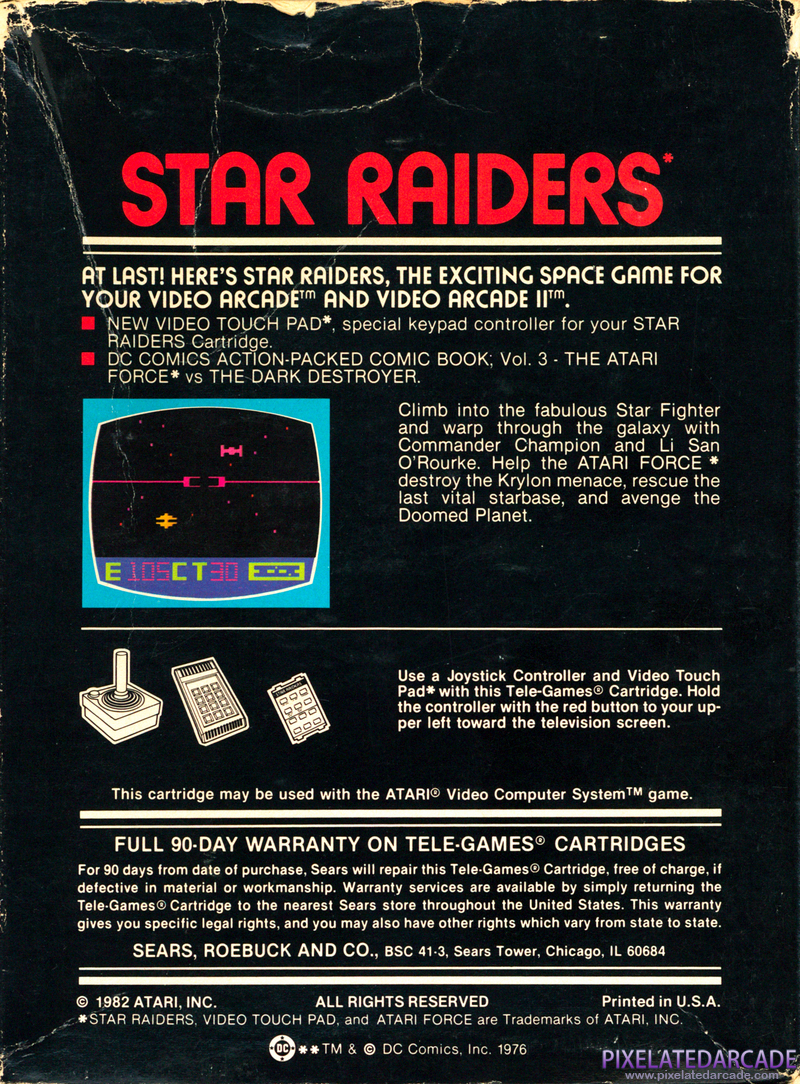 Star Raiders Cover Art: Star Raiders Cover Art: