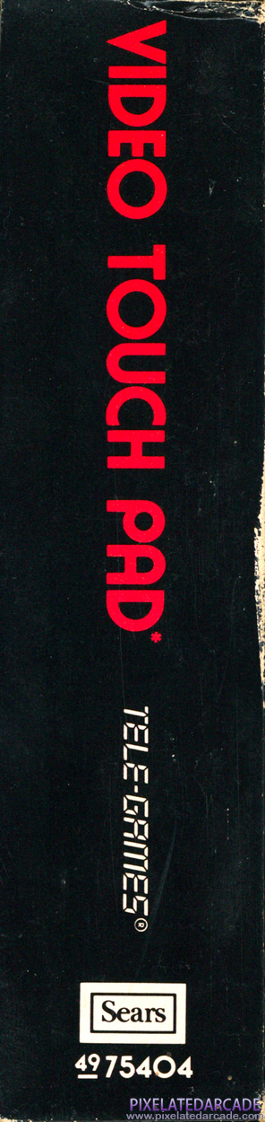 Star Raiders Cover Art: Touch Pad Box - Left Spine Star Raiders Cover Art: Touch Pad Box - Left Spine
