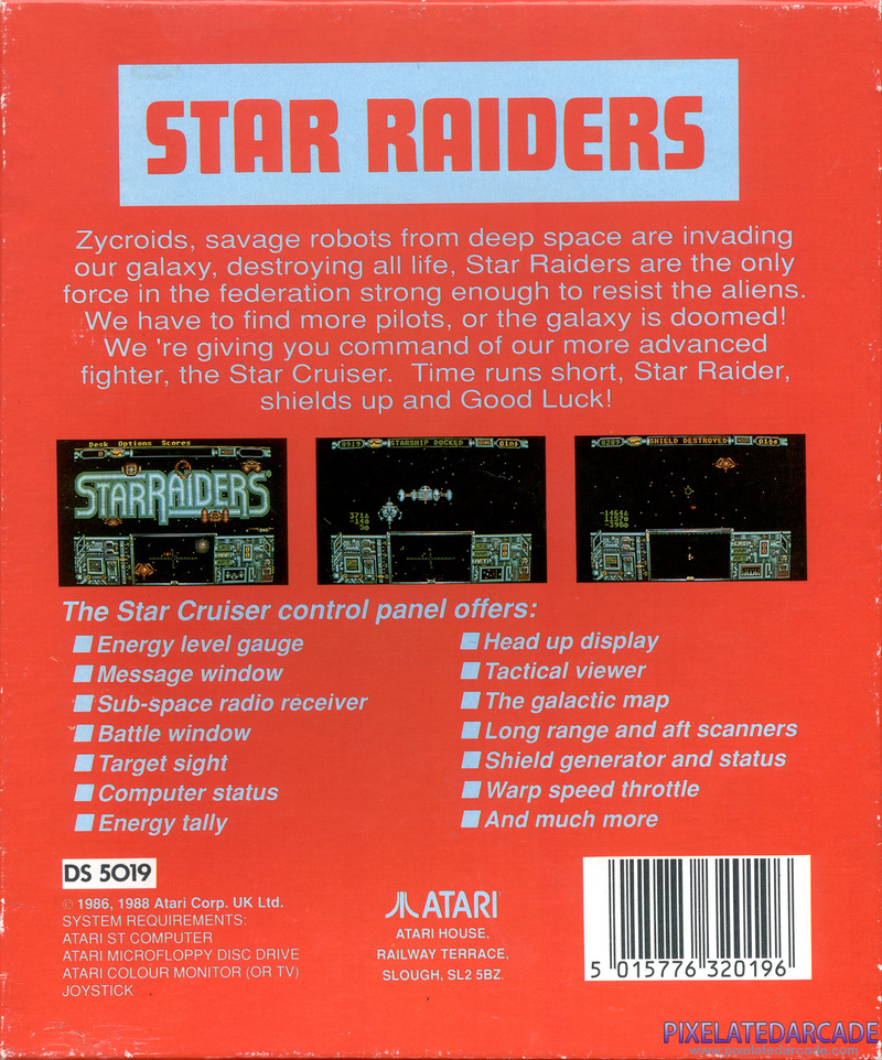 Star Raiders Cover Art: Star Raiders Cover Art: