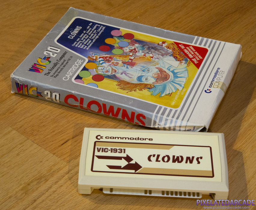 Clowns Cover Art: Box and cartridge Clowns Cover Art: Box and cartridge