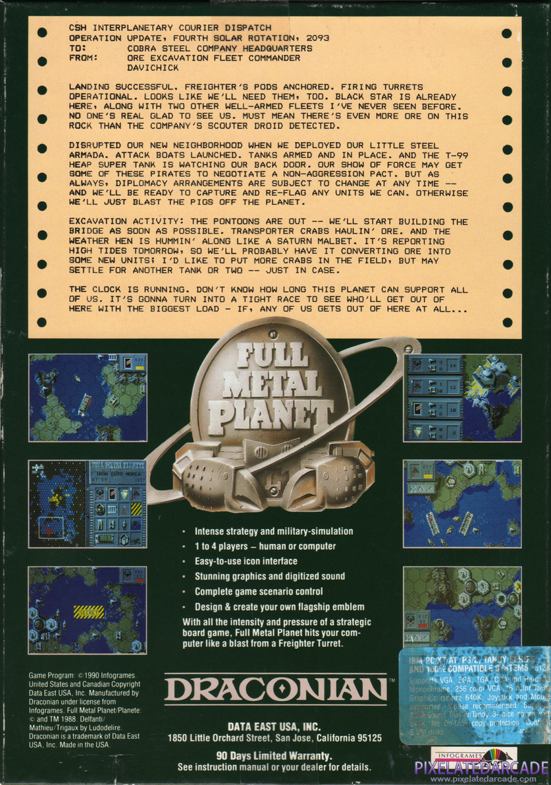 Full Metal Planet Cover Art: 