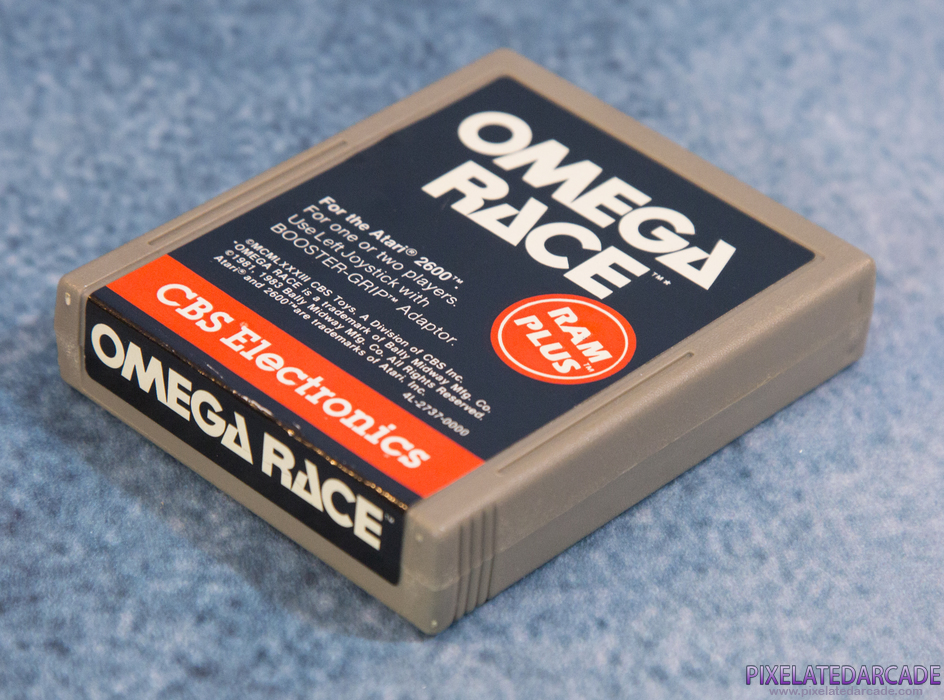 Omega Race Cover Art: Cartridge Omega Race Cover Art: Cartridge