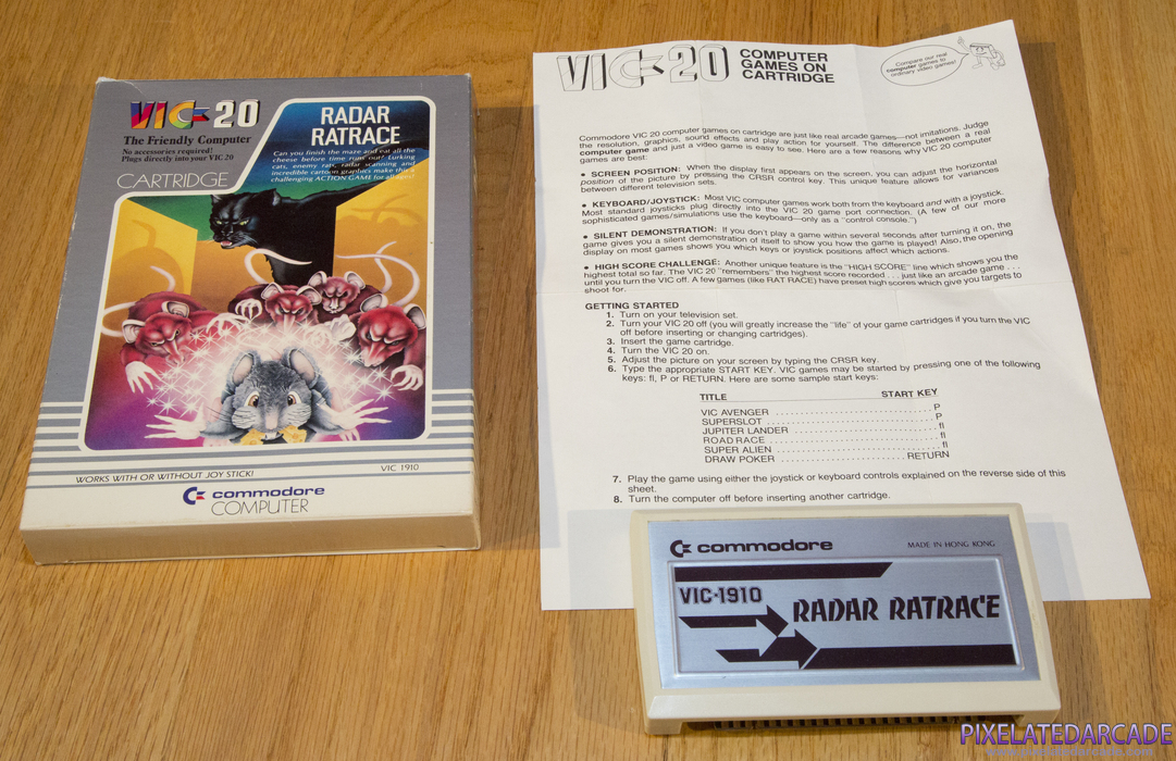 Radar Ratrace Cover Art: Box and contents Radar Ratrace Cover Art: Box and contents