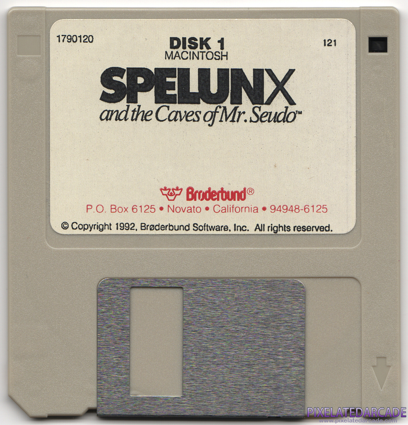 Spelunx and the Caves of Mr. Seudo Cover Art: Disk 1 of 4 Spelunx and the Caves of Mr. Seudo Cover Art: Disk 1 of 4