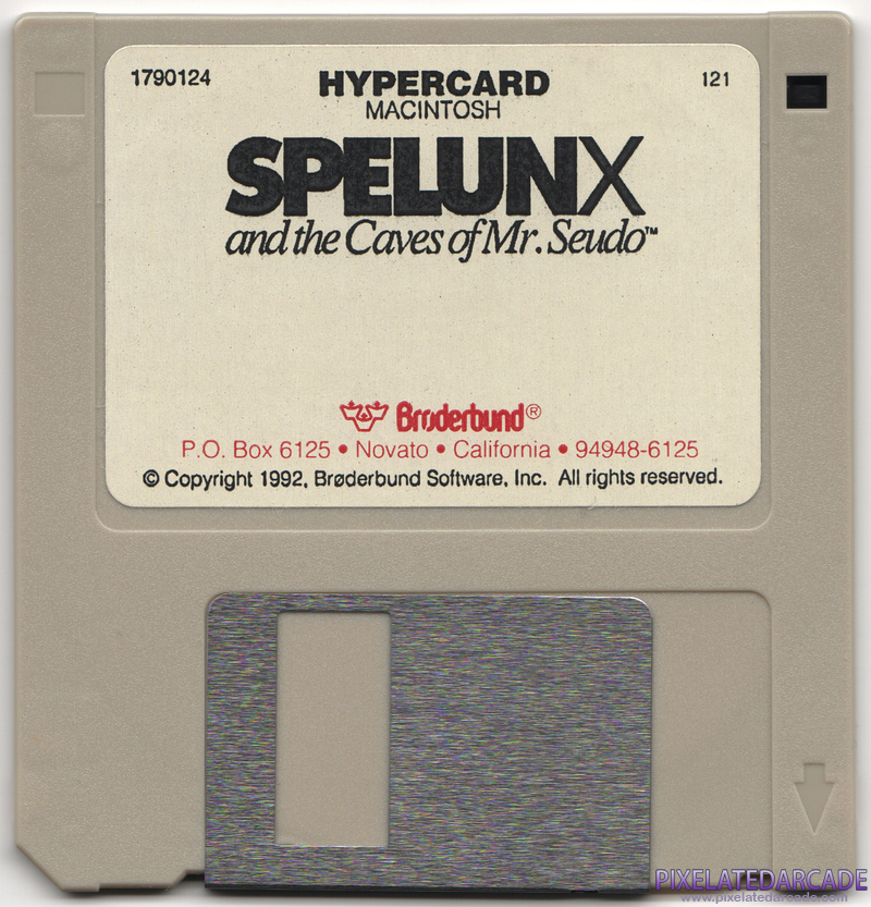 Spelunx and the Caves of Mr. Seudo Cover Art: Hypercard Disk Spelunx and the Caves of Mr. Seudo Cover Art: Hypercard Disk