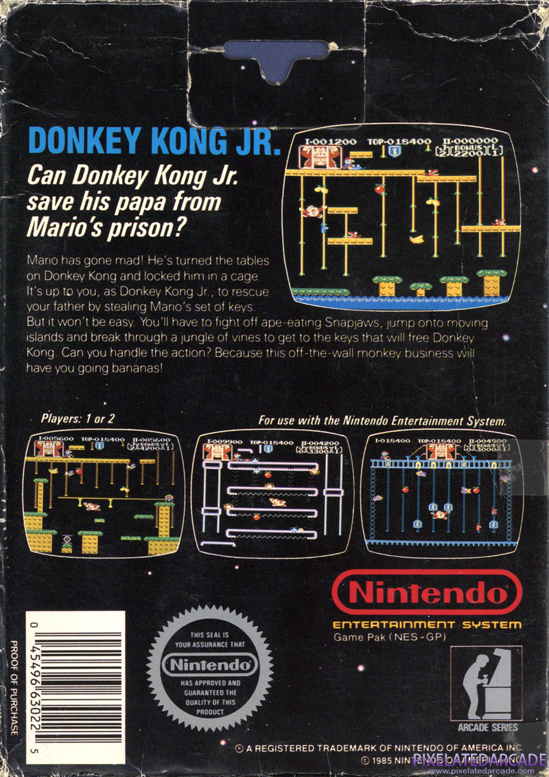 Donkey Kong Junior Cover Art: Donkey Kong Junior Cover Art: