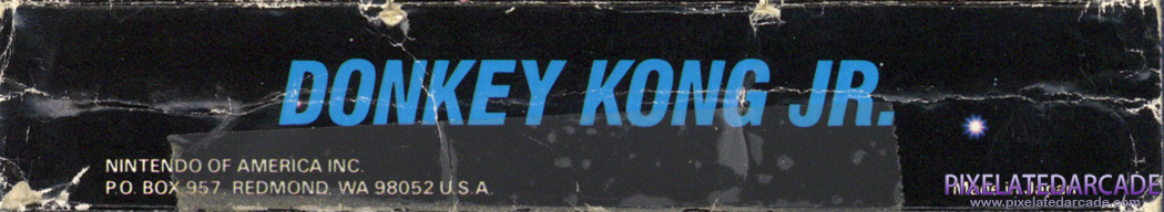 Donkey Kong Junior Cover Art: Top Spine Donkey Kong Junior Cover Art: Top Spine