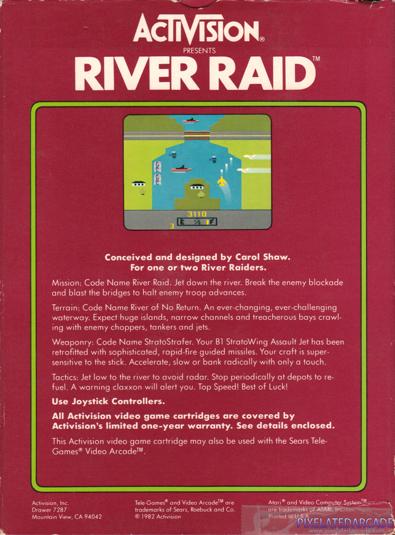 River Raid Cover Art: 