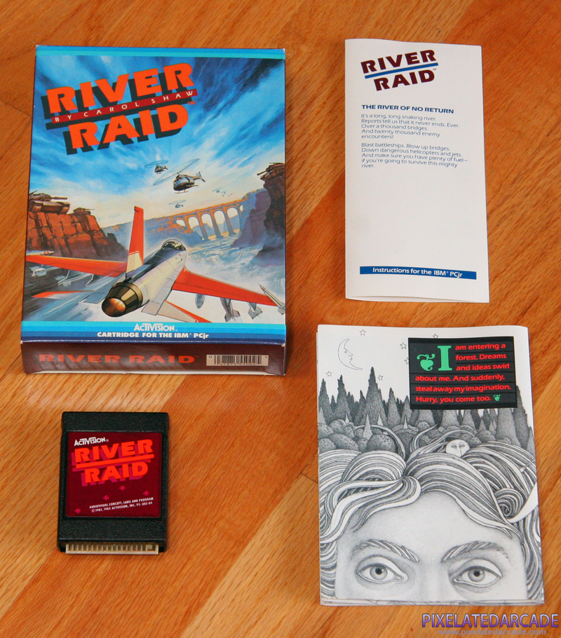 River Raid Cover Art: Box and contents