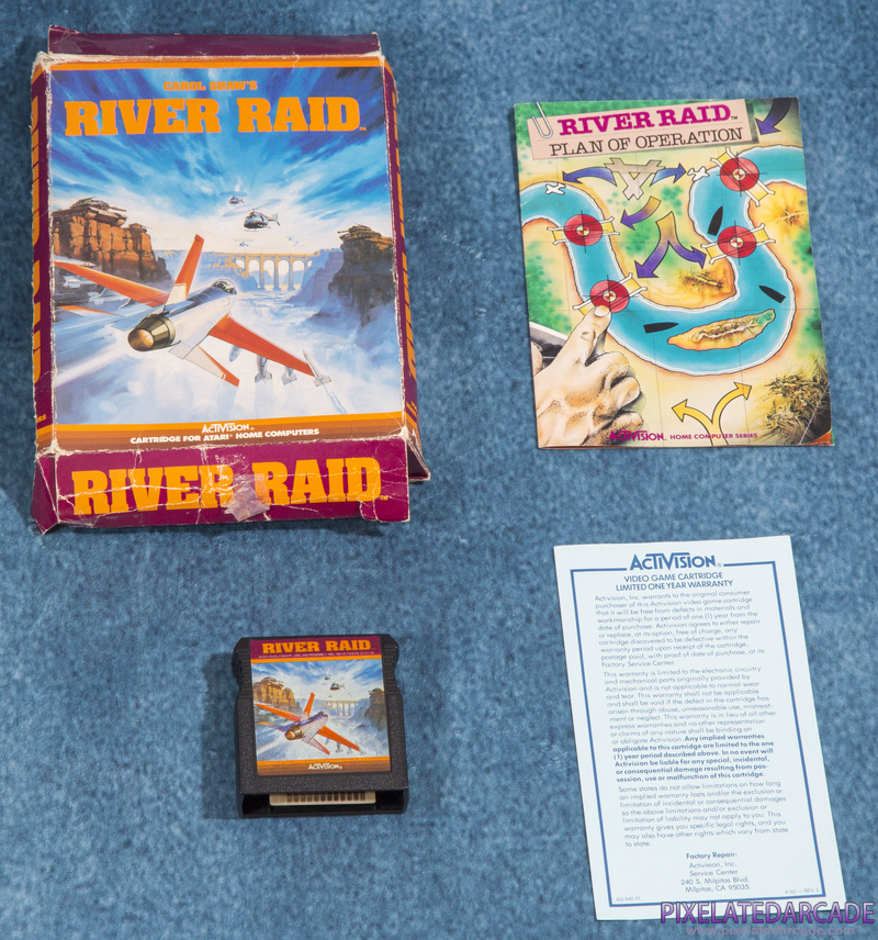 River Raid Cover Art: Box and Contents River Raid Cover Art: Box and Contents