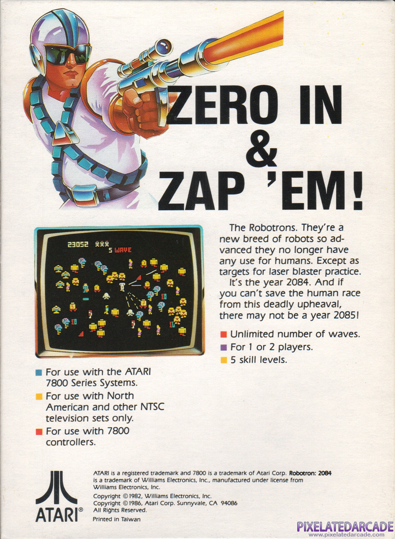 Robotron: 2084 Cover Art: Robotron: 2084 Cover Art: