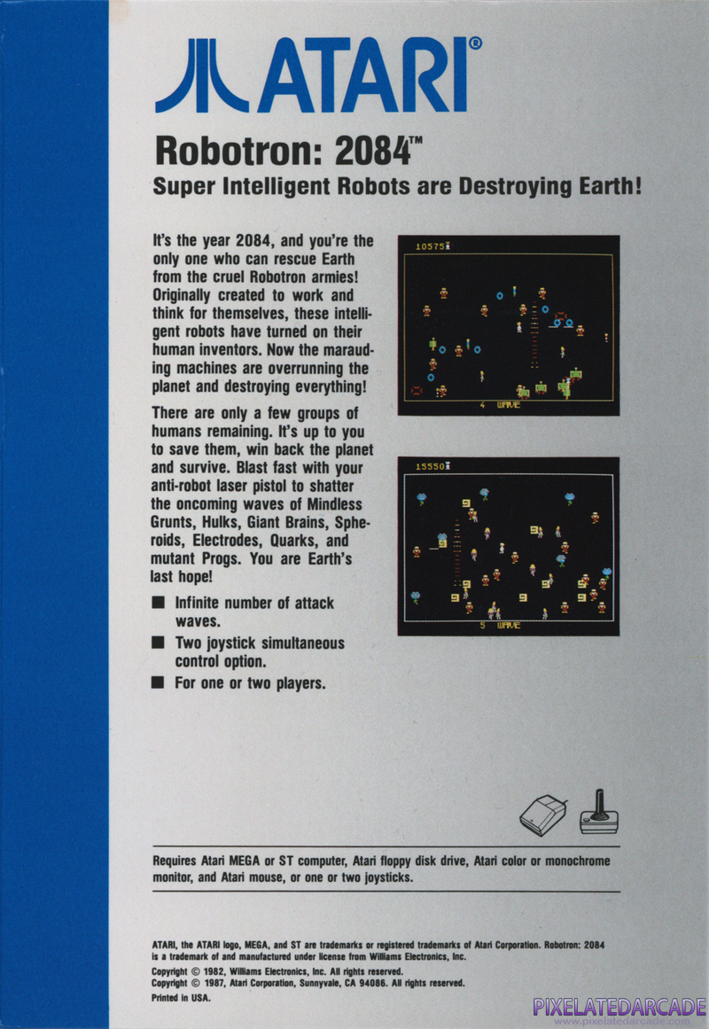 Robotron: 2084 Cover Art: Robotron: 2084 Cover Art: