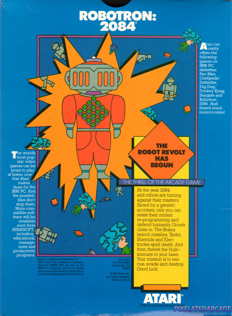 Robotron: 2084 Cover Art: Robotron: 2084 Cover Art: