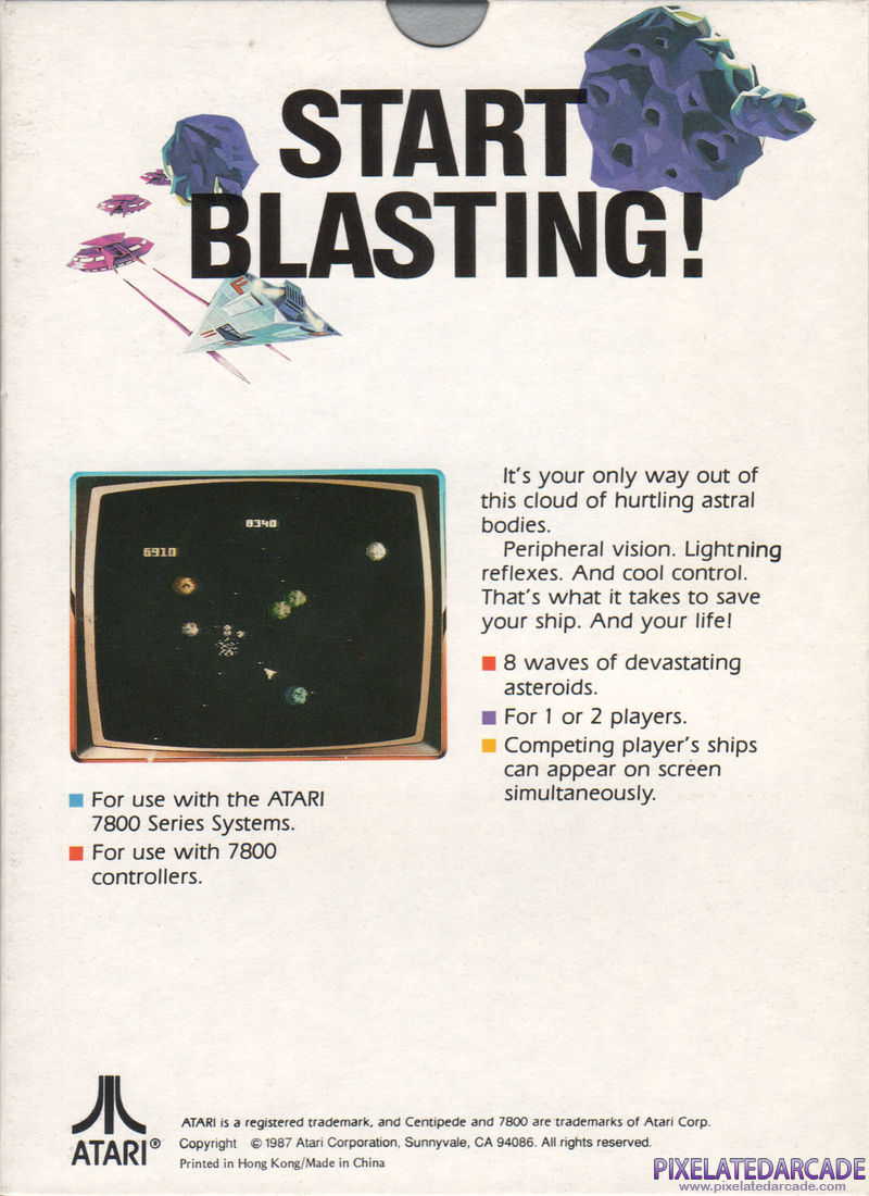Asteroids Cover Art: Asteroids Cover Art: