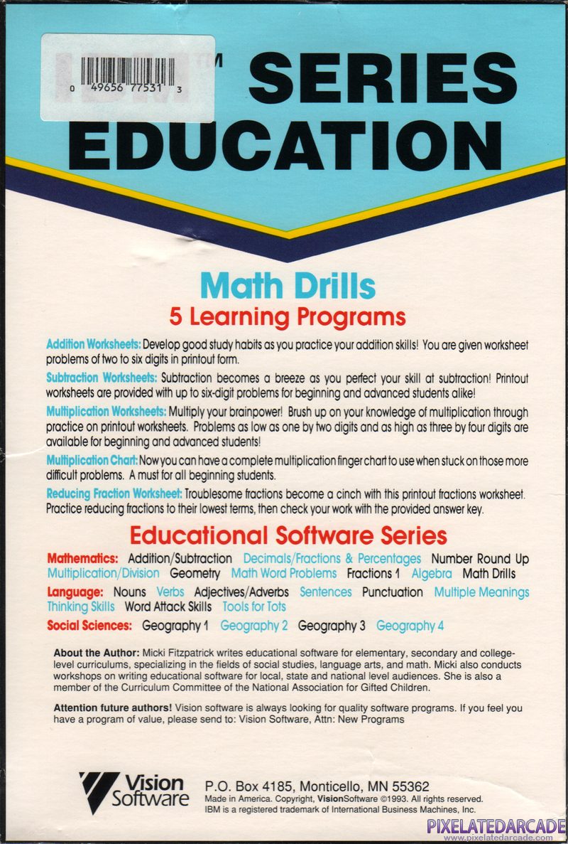 Math Drills Cover Art: Math Drills Cover Art: