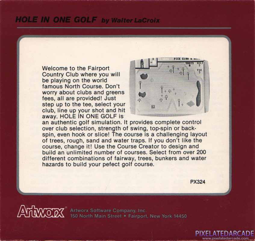 Hole in One Golf Cover Art: Hole in One Golf Cover Art: