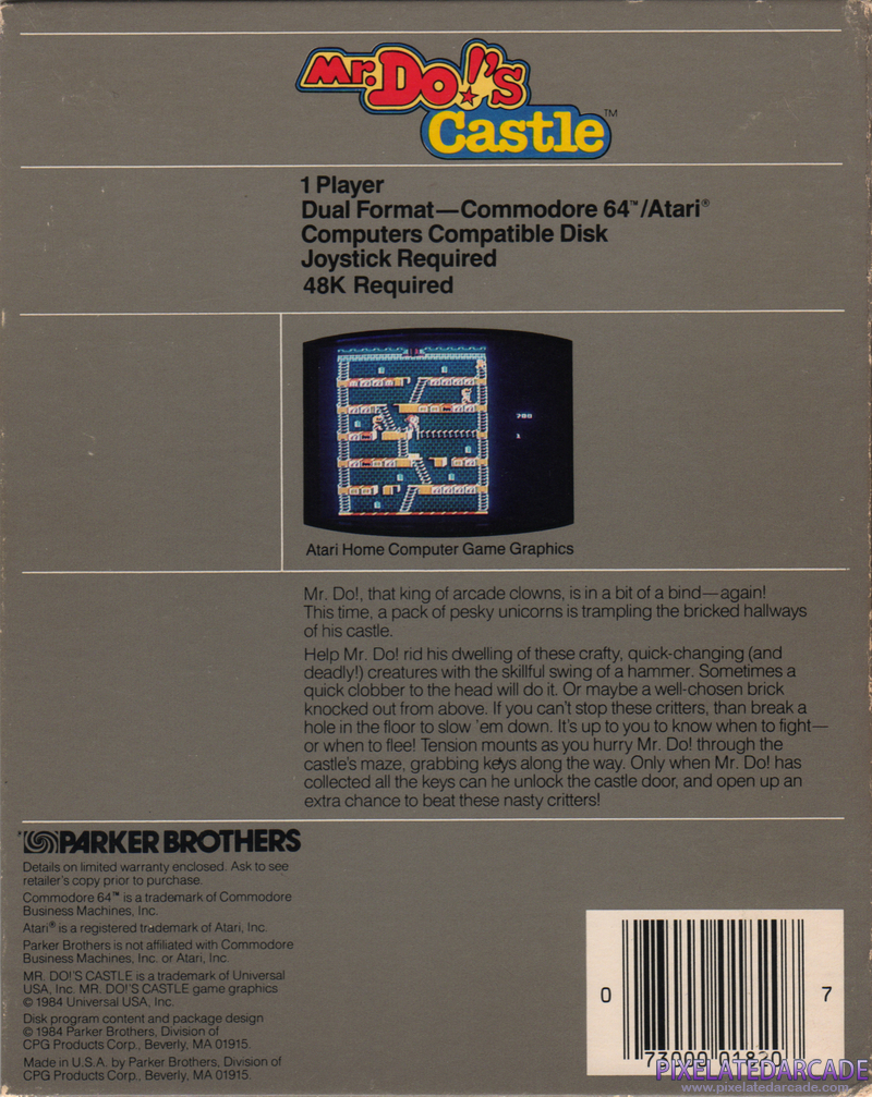 Mr. Do!'s Castle Cover Art: 