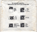 Disk Sleeve - Back