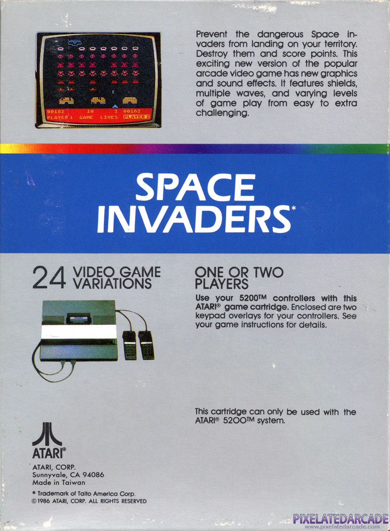 Space Invaders Cover Art: Space Invaders Cover Art: