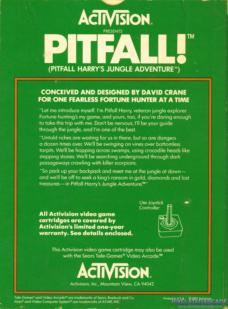 Pitfall! Cover Art: Pitfall! Cover Art: