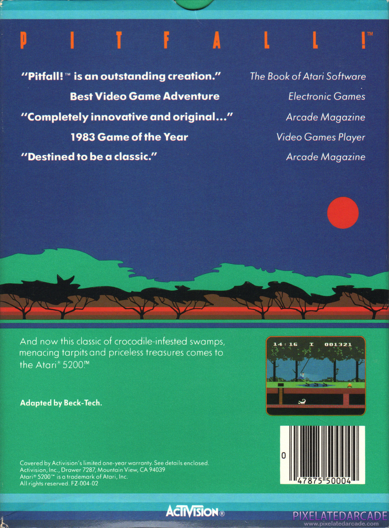 Pitfall! Cover Art: 