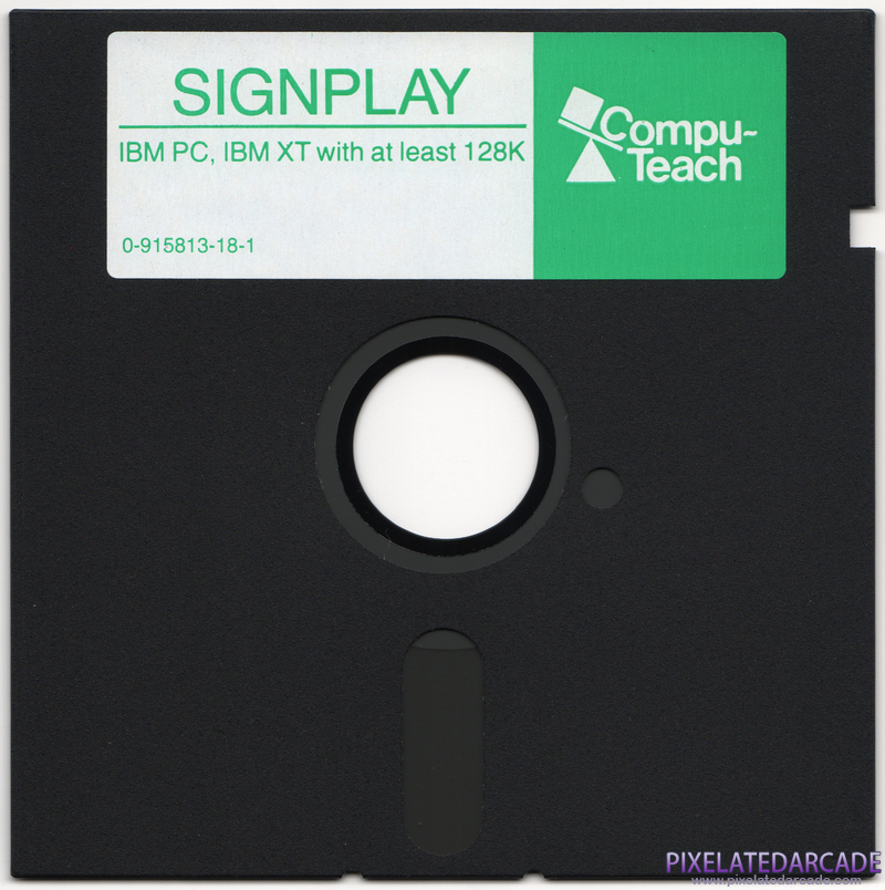 Signplay Cover Art: IBM PC disk Signplay Cover Art: IBM PC disk