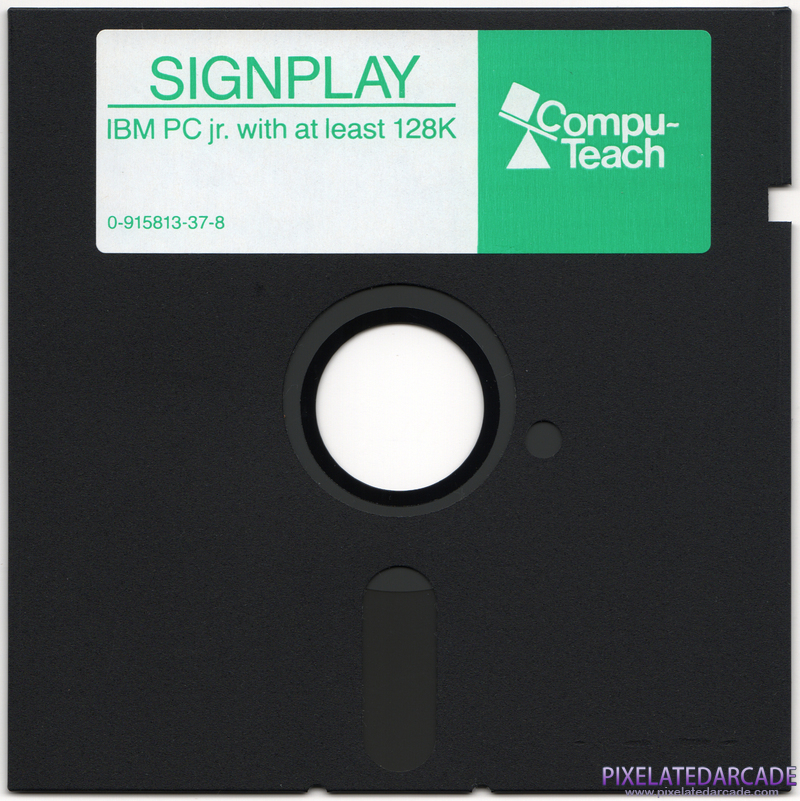 Signplay Cover Art: IBM PCjr disk Signplay Cover Art: IBM PCjr disk