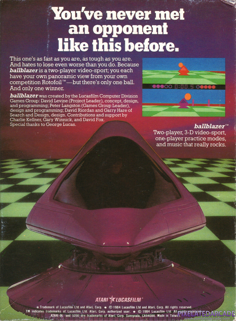 Ballblazer Cover Art: Ballblazer Cover Art: