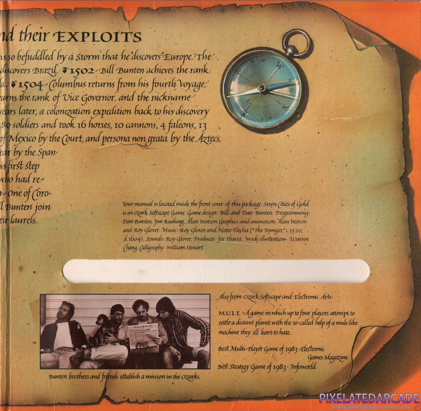 Seven Cities of Gold, The Cover Art: Right Side