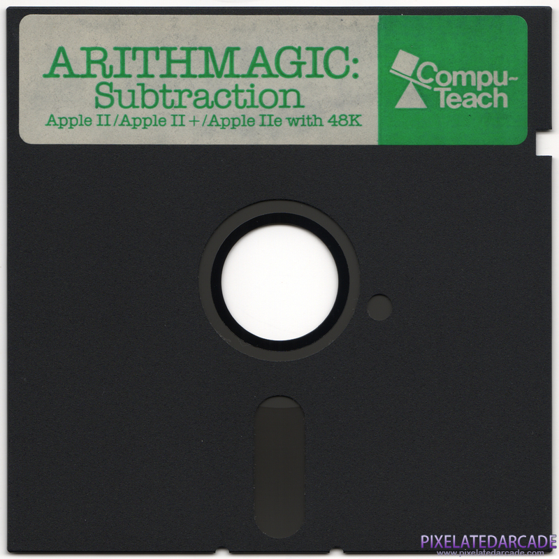 ArithMAGIC: Subtraction Cover Art: Apple II disk