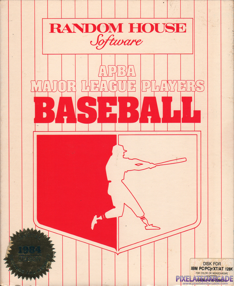 APBA Major League Players Baseball: 1984 Season - Official Records and Ratings Cover Art: 