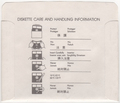 Disk Sleeve - Back