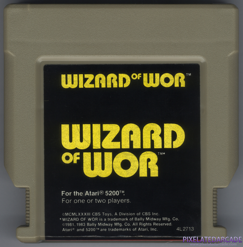 Wizard of Wor Cover Art: Front Wizard of Wor Cover Art: Front