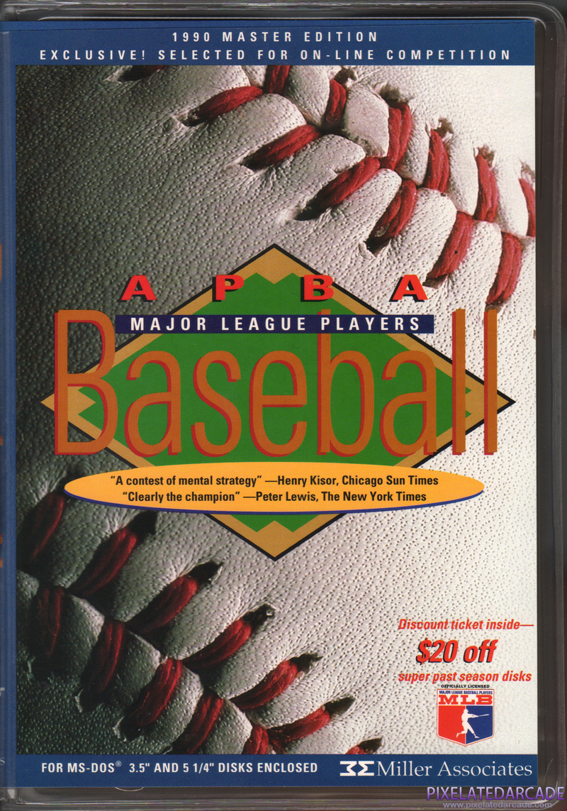 APBA Major League Players Baseball: 1990 Master Edition Cover Art: APBA Major League Players Baseball: 1990 Master Edition Cover Art: