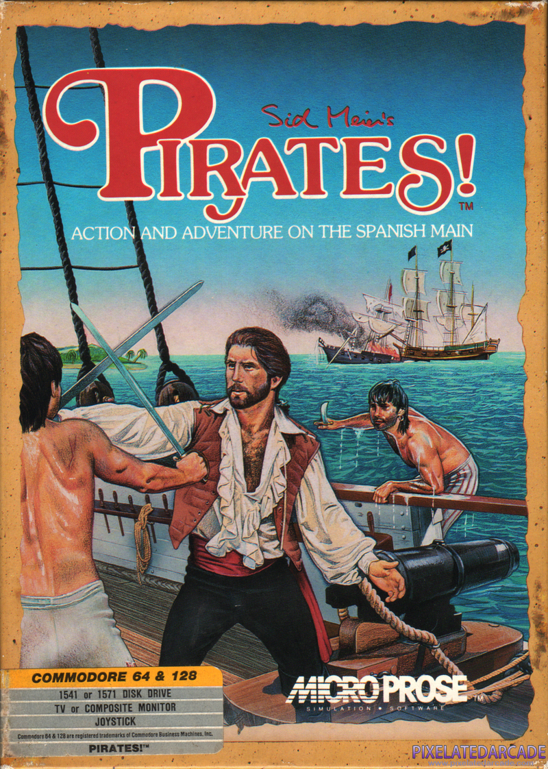 Sid Meier's Pirates! Cover Art: Sid Meier's Pirates! Cover Art: