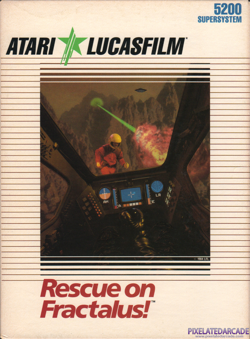 Rescue on Fractalus! Cover Art: Rescue on Fractalus! Cover Art: