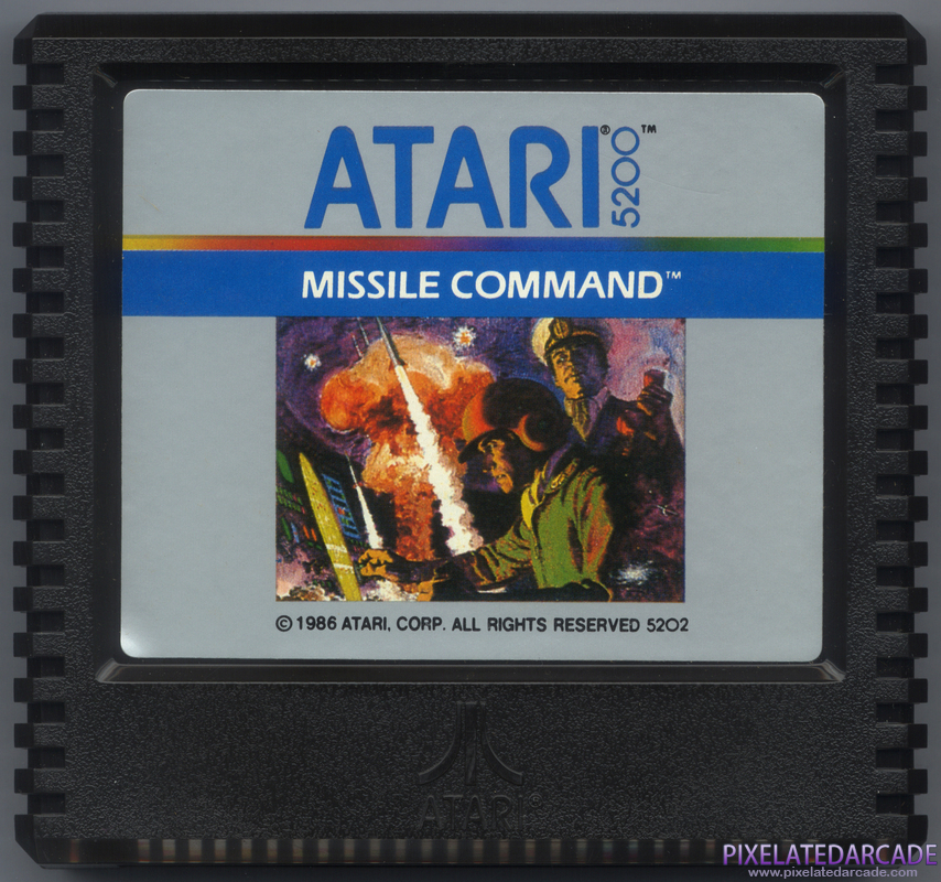 Missile Command Cover Art: Front Missile Command Cover Art: Front