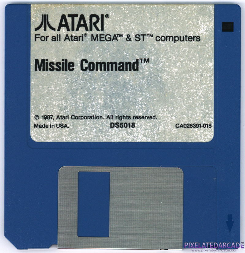 Missile Command Cover Art: Front Missile Command Cover Art: Front