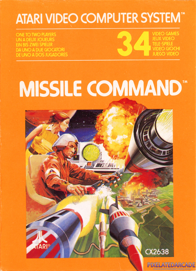 Missile Command Cover Art: Missile Command Cover Art: