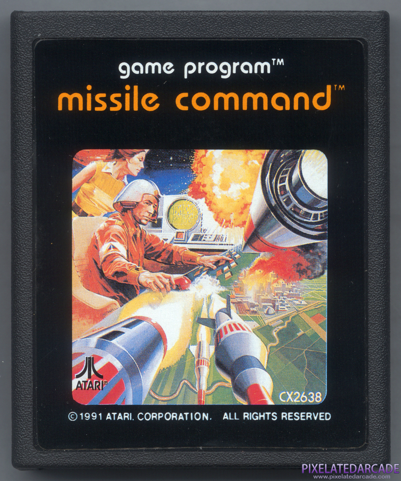 Missile Command Cover Art: Front Missile Command Cover Art: Front