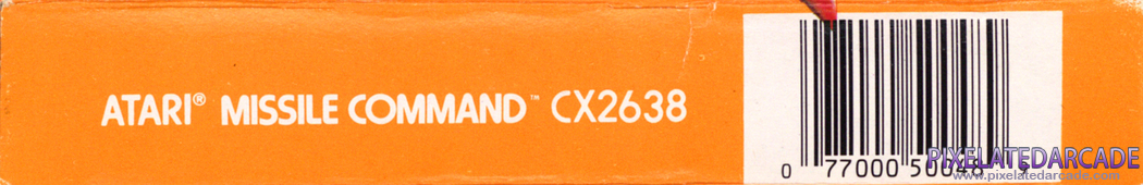 Missile Command Cover Art: Bottom Spine Missile Command Cover Art: Bottom Spine