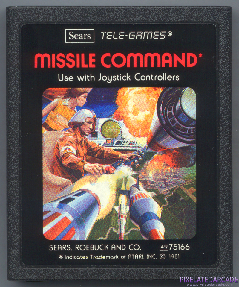 Missile Command Cover Art: Front Missile Command Cover Art: Front