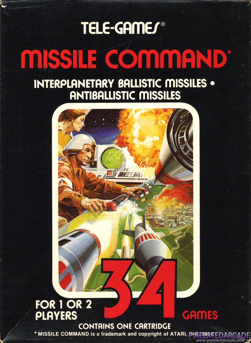 Missile Command Cover Art: Missile Command Cover Art: