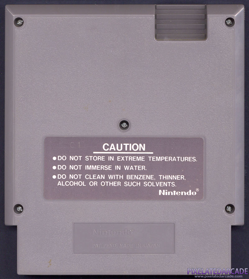 Mario Bros. Cover Art: Back Mario Bros. Cover Art: Back