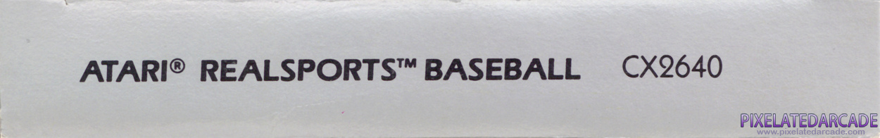 RealSports Baseball Cover Art: Top Spine RealSports Baseball Cover Art: Top Spine