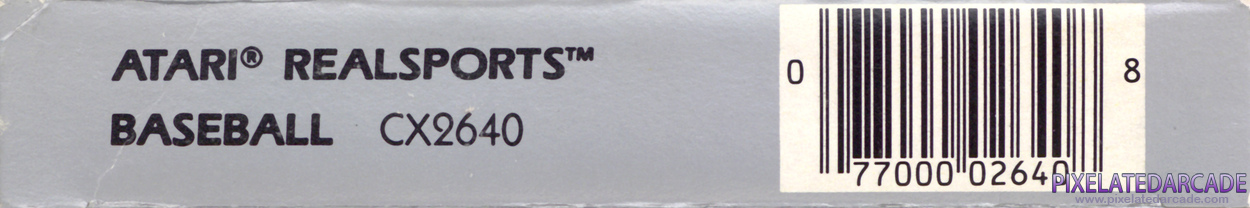 RealSports Baseball Cover Art: Bottom Spine RealSports Baseball Cover Art: Bottom Spine